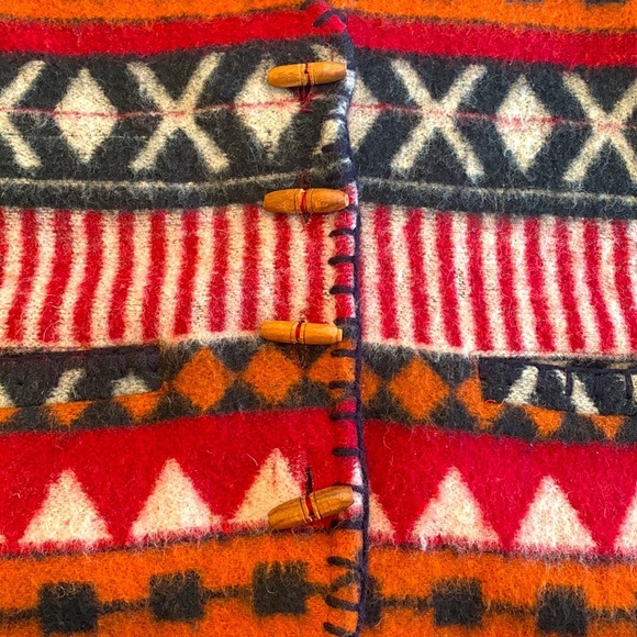 At Last & Co Vintage Aztec Tribal Wool Vest - Picture 6 of 7